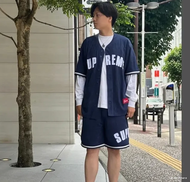 24SS short sleeved BASEBALL baseball suede MESH mesh JERSEY ULTRASUDE 0513
